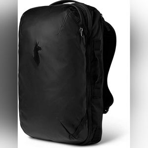 Cotopaxi Allpa 28L Black Backpack Multiple Sections Sustainable